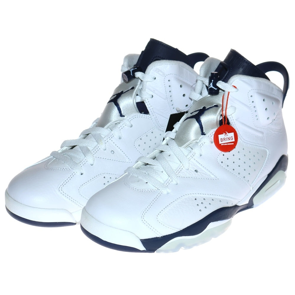 NIKE(ナイキ) AIR JORDAN 6 RETRO MIDNIGHT NAVY エアジョーダン6 レトロ ミッドナイトネイビー ハイカットスニーカー ホワイト/ネイビー US10/28cm CT8529-141