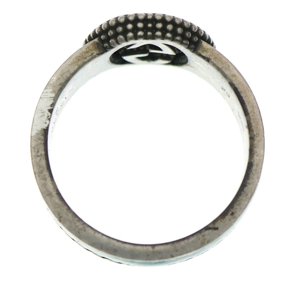 GUCCI(グッチ) インターロッキングG ターコイズ リング シルバー/ブルー 645572