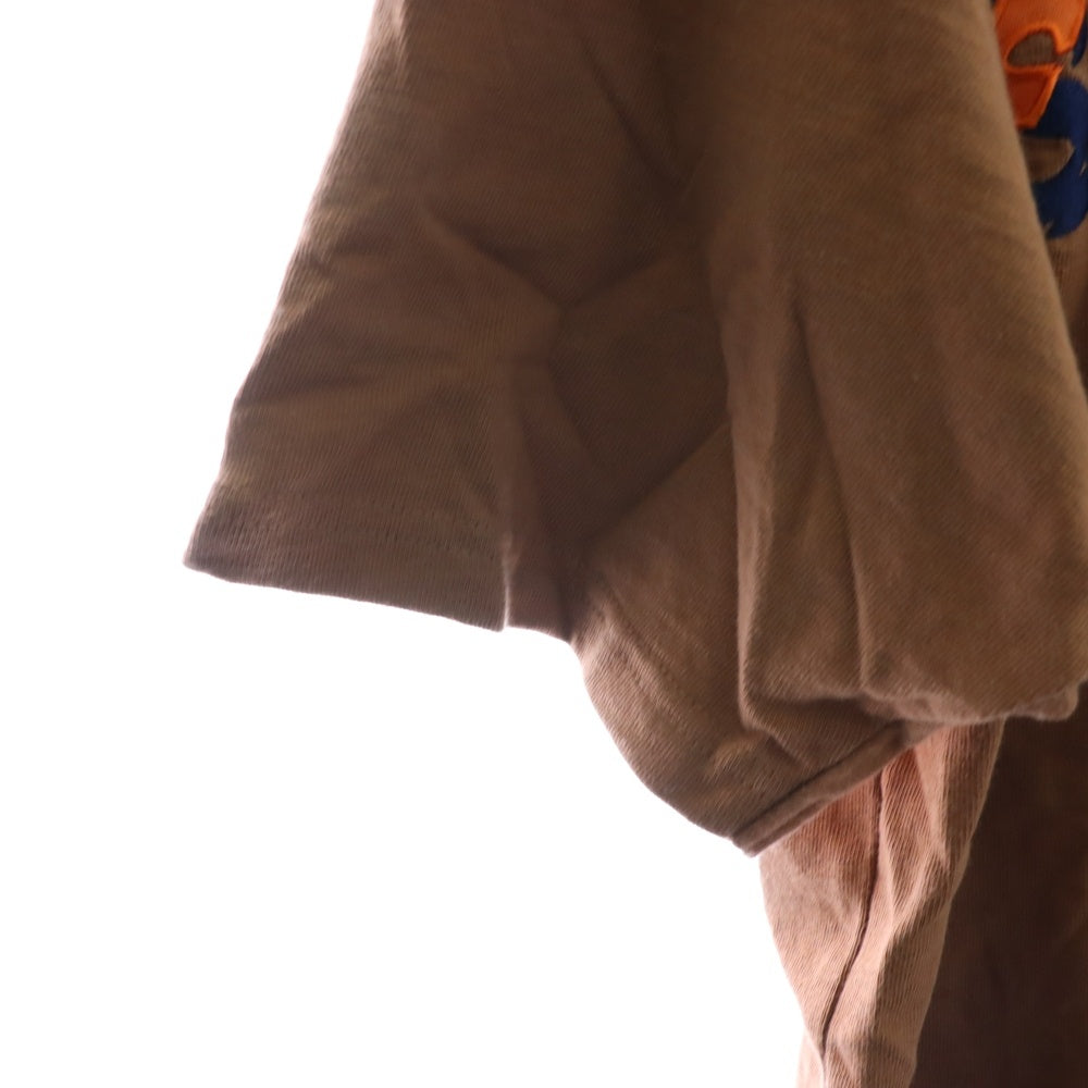 SUPREME(シュプリーム) 19SS Shatter Tee シャッター ロゴ刺繍 クルーネック 半袖Tシャツ カットソー ブラウン