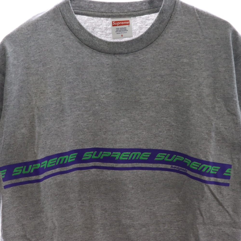 SUPREME(シュプリーム) 19SS Hard Goods Tee ハードグッズ ロゴプリント クルーネック 半袖Tシャツ カットソー グレー