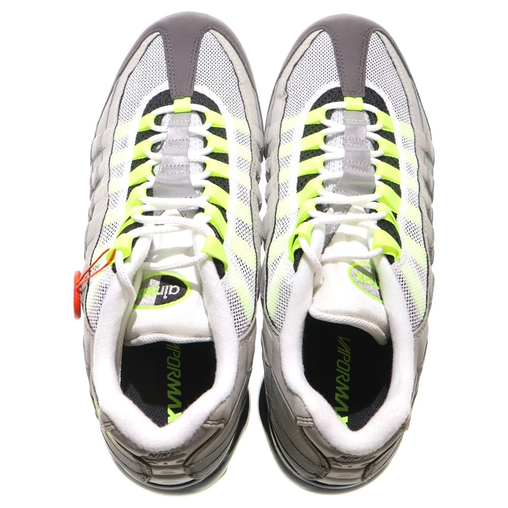NIKE(ナイキ) AIR VAPORMAX 95 NEON エアヴェイパーマックス ネオン ローカットスニーカー グレー/イエロー US12/30cm AJ7292-001