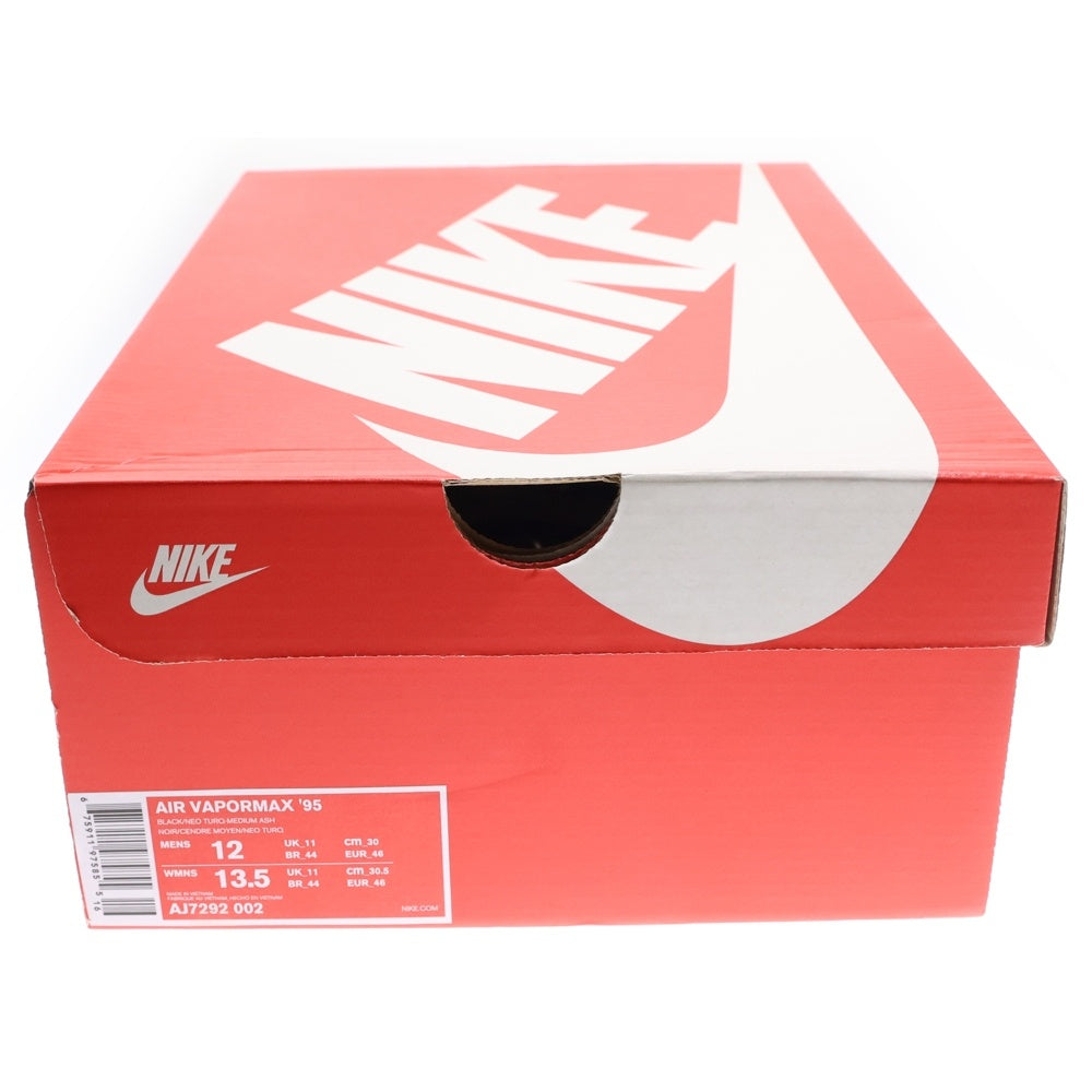 NIKE(ナイキ) AIR VAPORMAX 95 NEO TURQUOISE エアヴェイパーマックス ネオターコイズ ローカットスニーカー グレー US12/30cm AJ7292-002