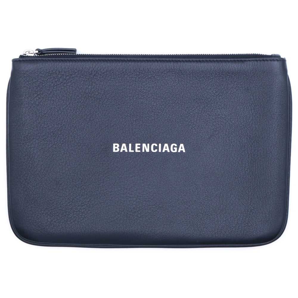 BALENCIAGA(バレンシアガ) ロゴ エブリディ レザー ポーチ クラッチ 