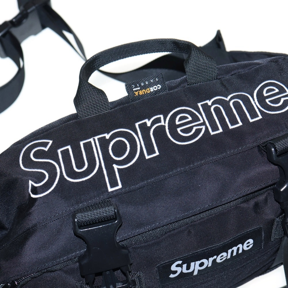 SUPREME(シュプリーム) 19AW Waist Bag Cordura ナイロン コーデュラ ウエストバッグ ボディバッグ ショルダーバッグ ブラック