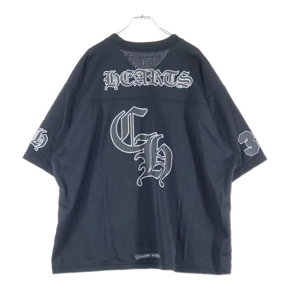 CHROME HEARTS(クロムハーツ) MESH WARM UP JERSEY TEE メッシュウォームアップ ジャージ 半袖Tシャツ カットソー ブラック