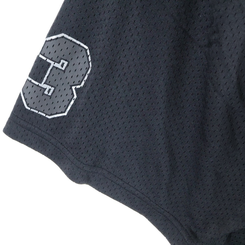 CHROME HEARTS(クロムハーツ) MESH WARM UP JERSEY TEE メッシュウォームアップ ジャージ 半袖Tシャツ カットソー ブラック