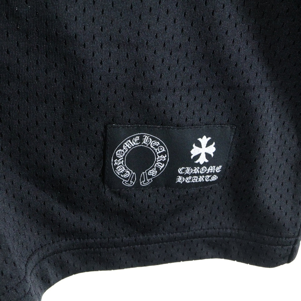 CHROME HEARTS(クロムハーツ) MESH WARM UP JERSEY TEE メッシュウォームアップ ジャージ 半袖Tシャツ カットソー ブラック
