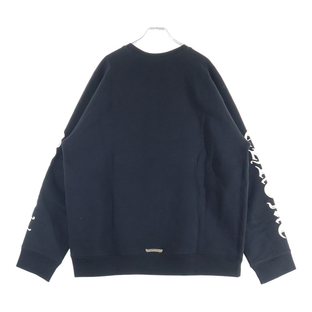 CHROME HEARTS(クロムハーツ) SLO RIDE CHロゴ刺繍クルーネックスウェットトレーナー ブラック