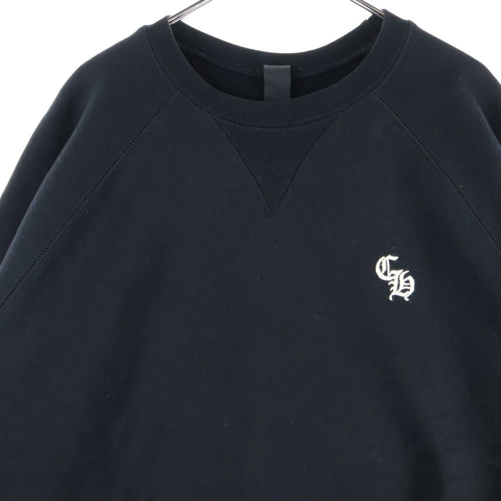 CHROME HEARTS(クロムハーツ) SLO RIDE CHロゴ刺繍クルーネックスウェットトレーナー ブラック
