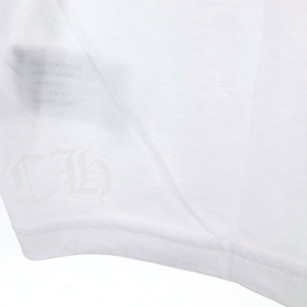 CHROME HEARTS(クロムハーツ) Honolulu CHプラス ホースシュー クルーネック半袖Tシャツカットソー ホワイト