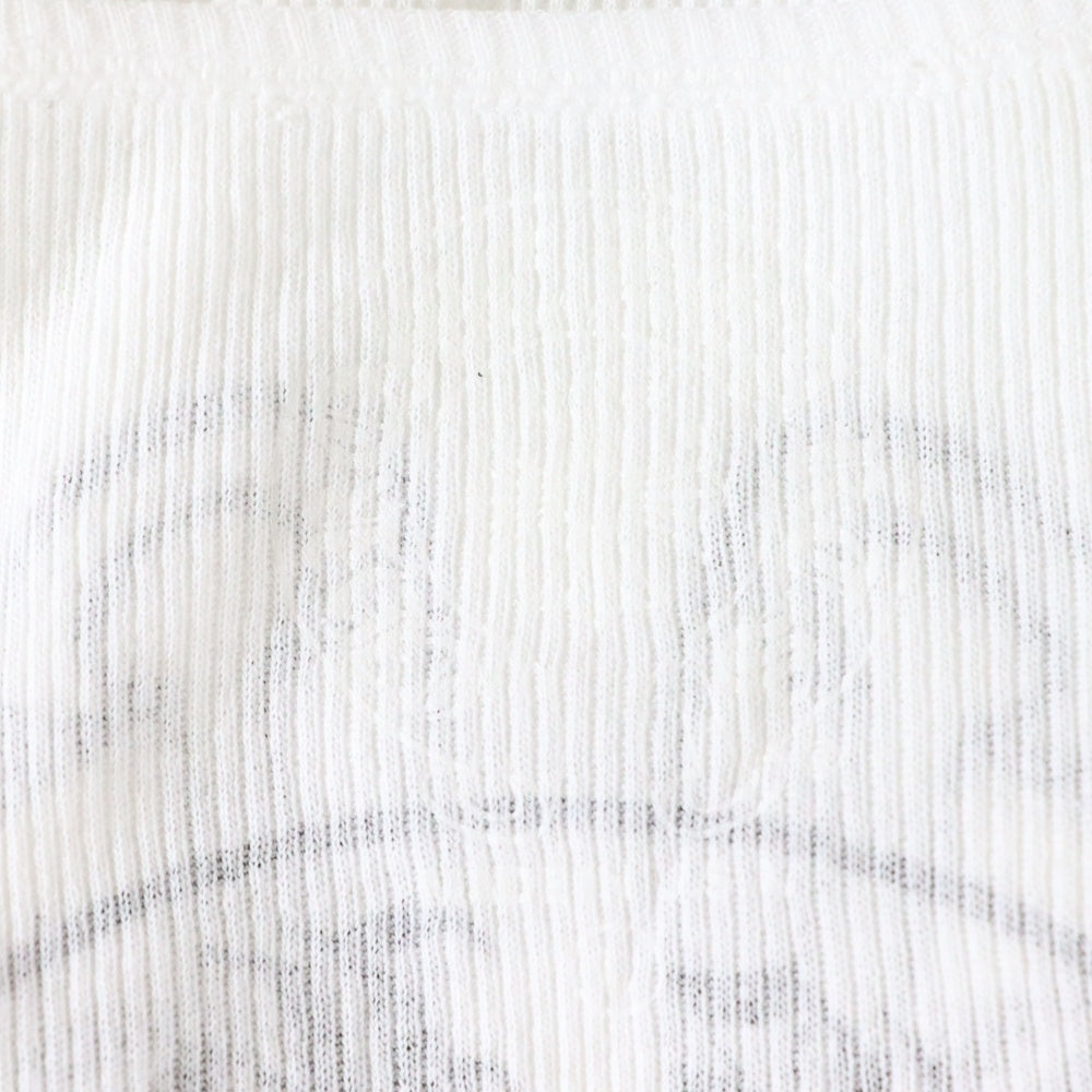 CHROME HEARTS(クロムハーツ) RIB TANK ロゴプリントリブタンクトップ ホワイト