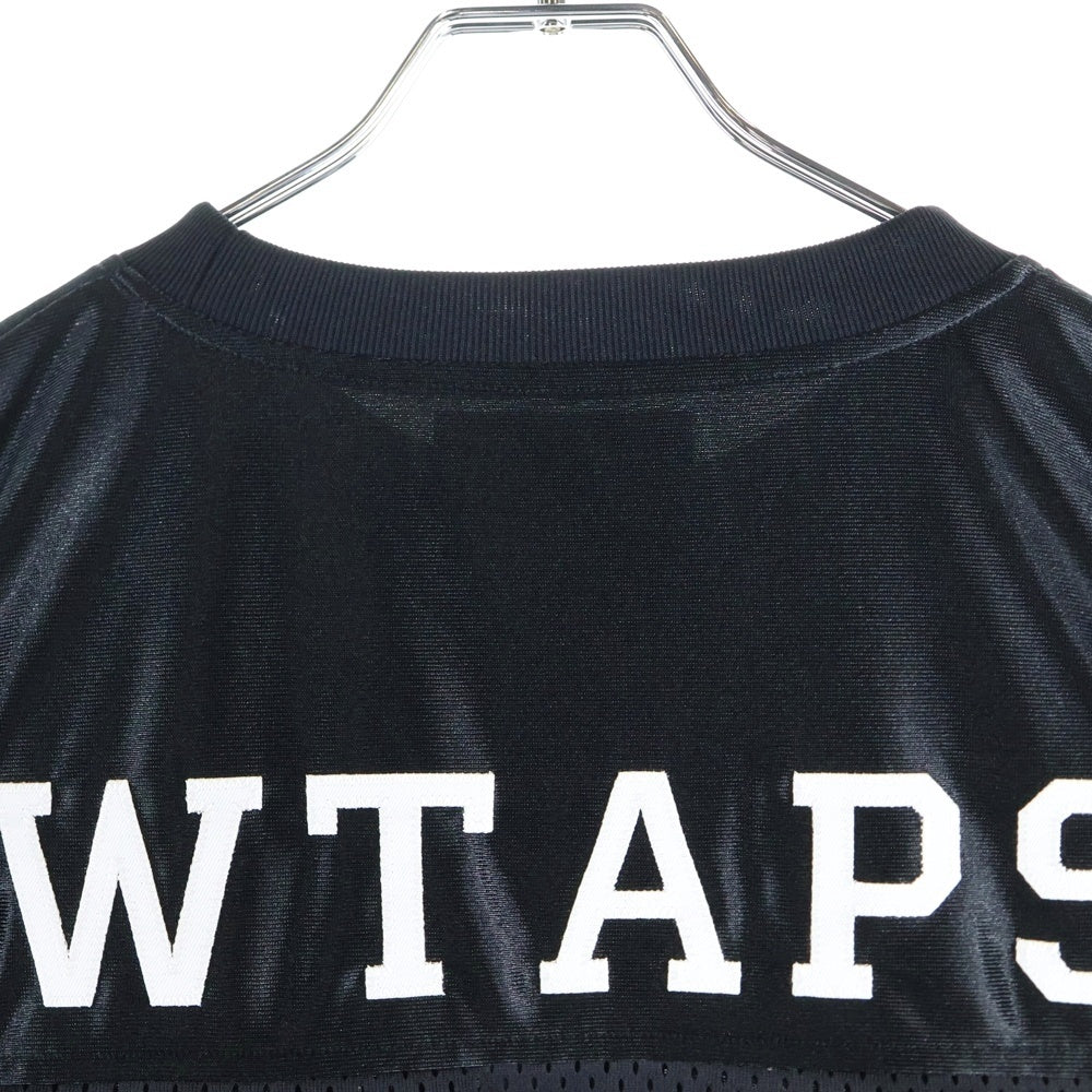 WTAPS(ダブルタップス) 25SS Netminder LS Poly ロゴメッシュ長袖カットソー ブラック 251ATDT-CSM23