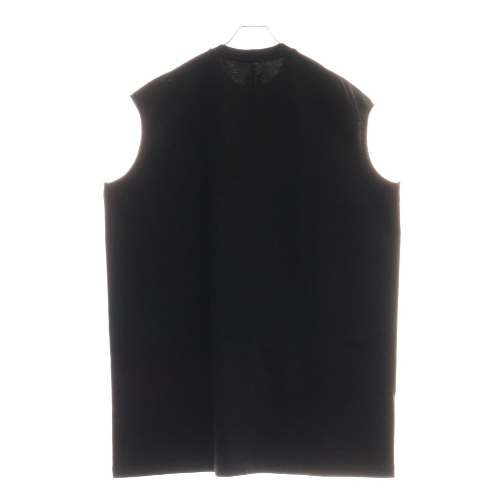 Rick Owens(リックオウエンス) 24SS TARP T タープノースリーブカットソー オーバーサイズ ブラック RU01D3160-BA