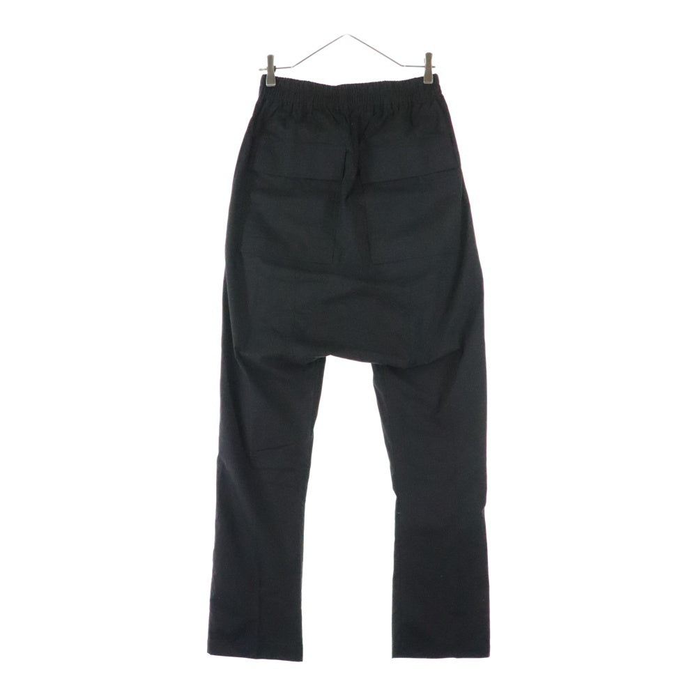 Rick Owens(リックオウエンス) 25SS DRAWSTRING LONG ドローストリング サルエルパンツ ブラック RU01E5380-P