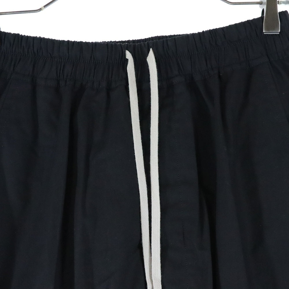 Rick Owens(リックオウエンス) 25SS DRAWSTRING LONG ドローストリング サルエルパンツ ブラック RU01E5380-P
