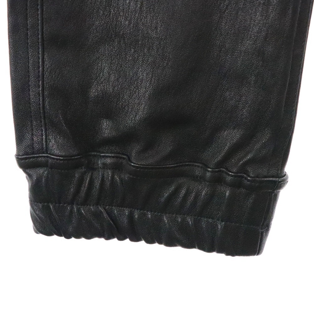 Rick Owens(リックオウエンス) 24AW MASTODON CARGO マストドンカーゴ レザー パンツ ブラック RU02D6396-LSV