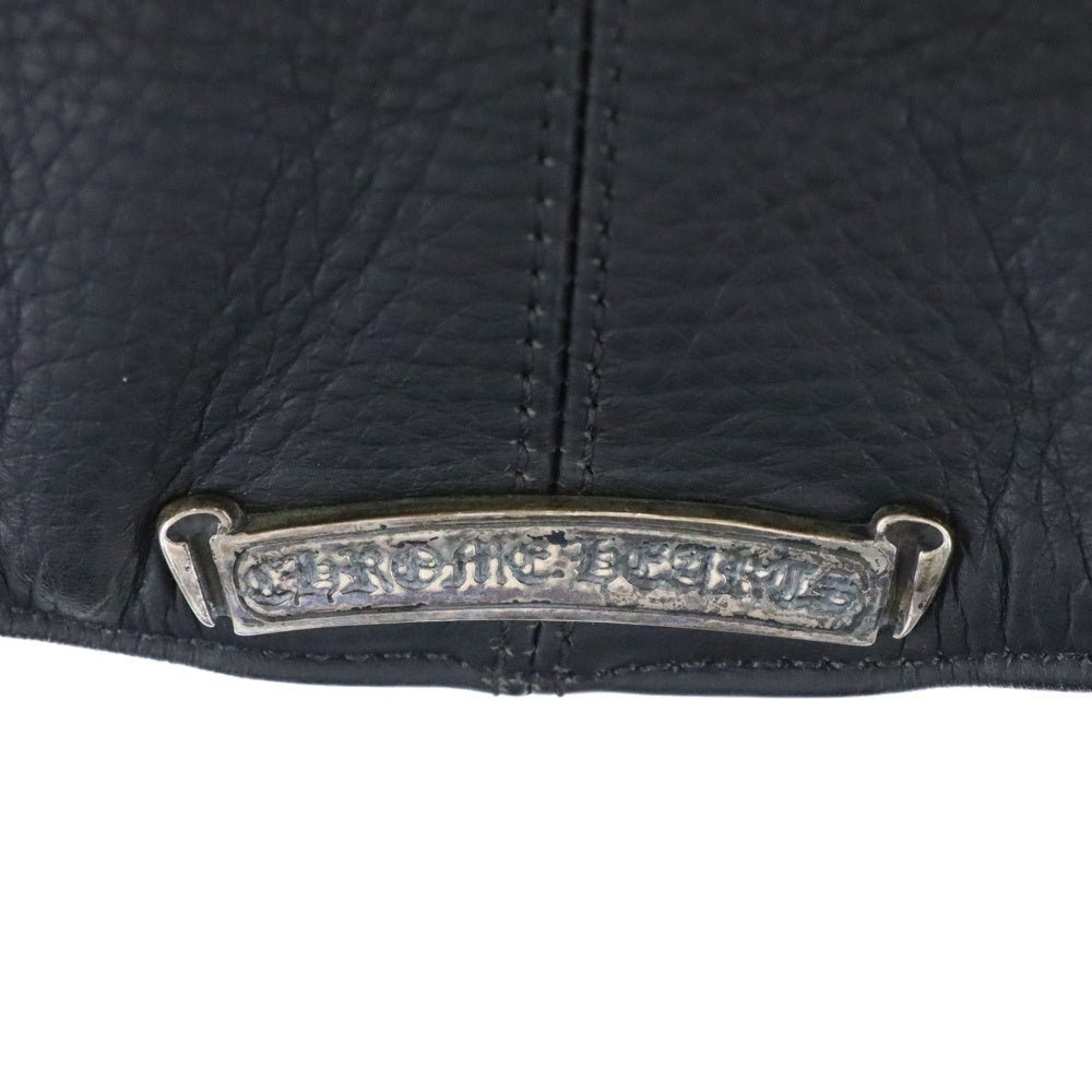 CHROME HEARTS(クロムハーツ) CLASSC 2B LTHR クラシック クロスボール レザーベスト ブラック