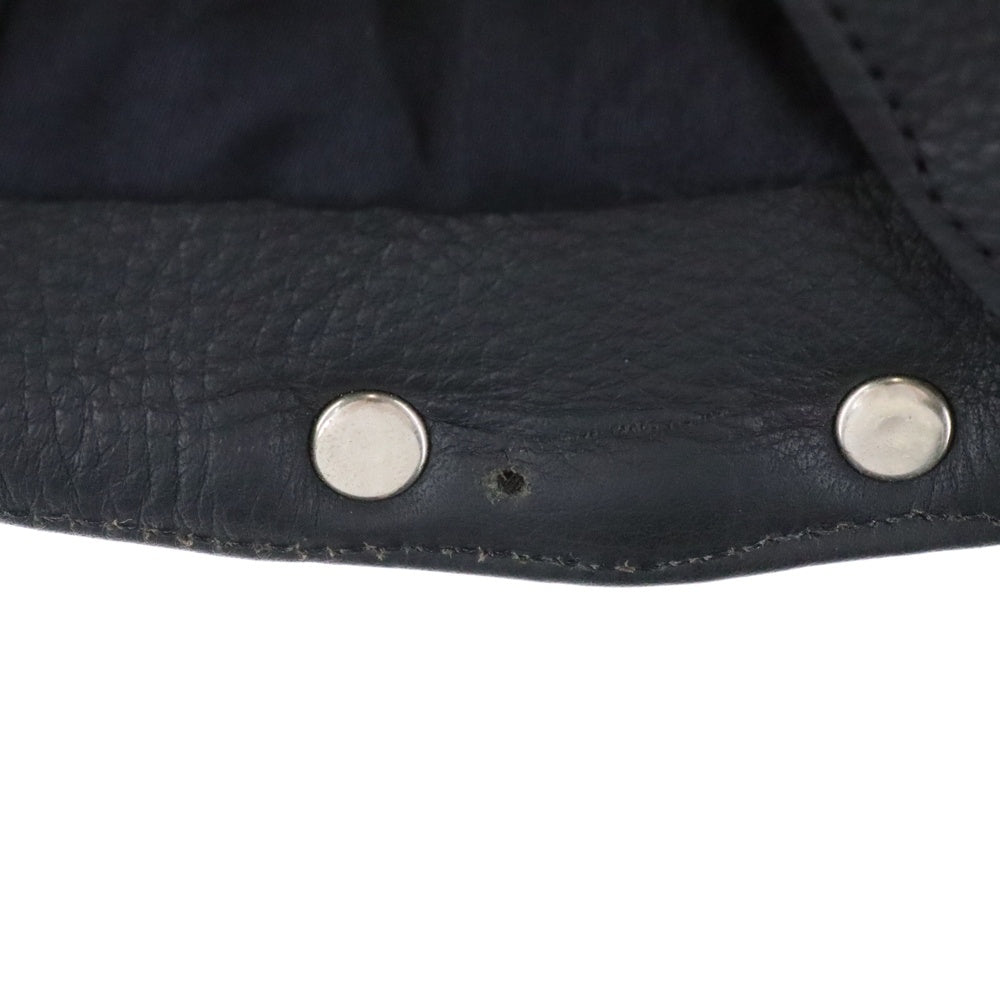 CHROME HEARTS(クロムハーツ) CLASSC 2B LTHR クラシック クロスボール レザーベスト ブラック