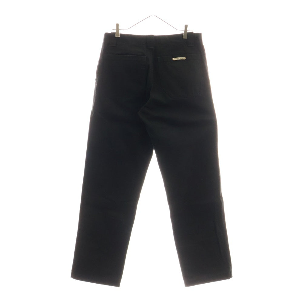 CHROME HEARTS(クロムハーツ) FATIGUE ファティーグ クロスボール ベイカーロングパンツ ブラック/シルバー