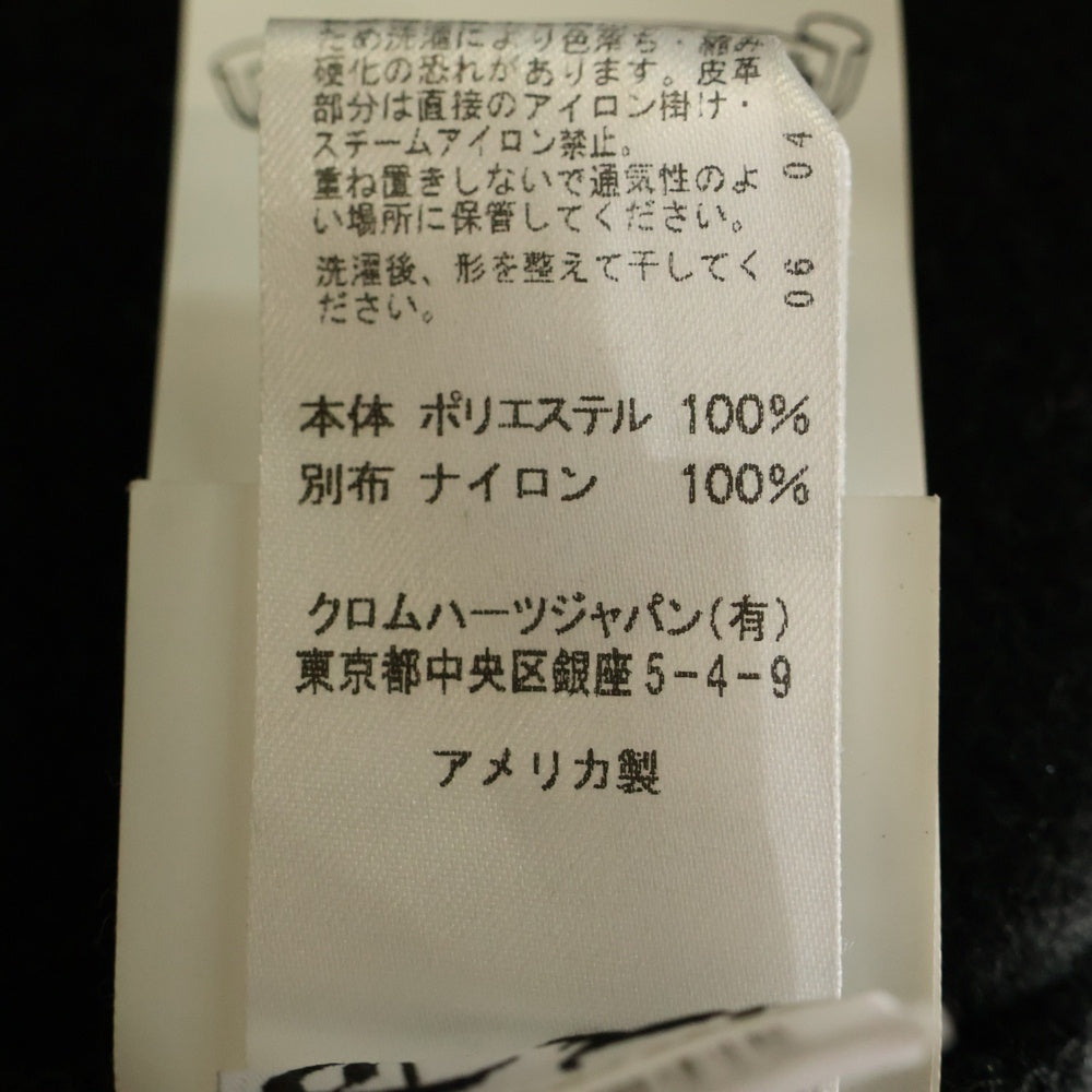 CHROME HEARTS(クロムハーツ) YNT U DETENT HDPL FLC クロスボールボタン プルオーバー フリースパーカー ブラック/シルバー