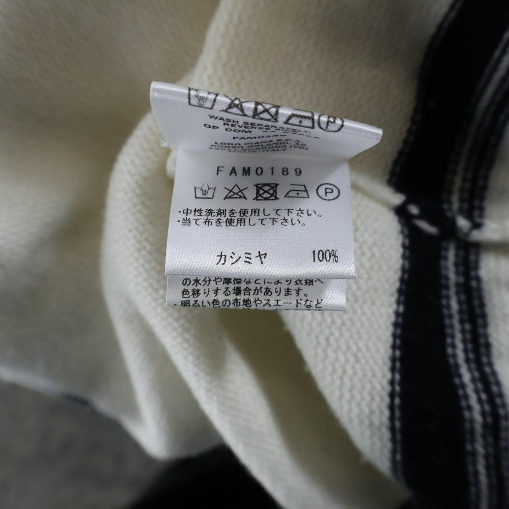 Loro Piana(ロロピアーナ) 21AW × FRAGMENT HIROSHI FUJIWARA フラグメント 藤原ヒロシ フルカシミヤニットセーター ホワイト FAM0189