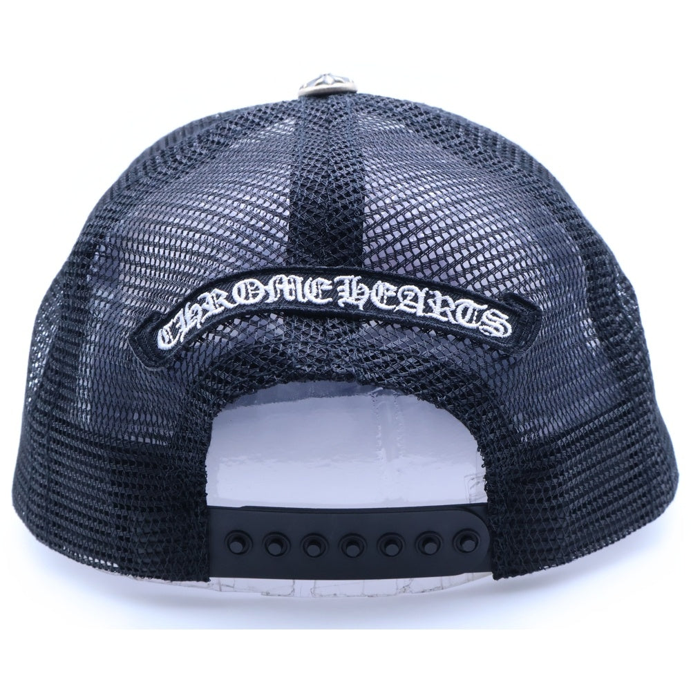 CHROME HEARTS(クロムハーツ) TRUCKER CAP トリコロール セメタリー クロスパッチ トラッカー キャップ 帽子 ブラック/ホワイト/マルチ