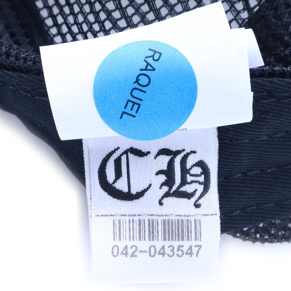 CHROME HEARTS(クロムハーツ) TRUCKER CAP トリコロール セメタリー クロスパッチ トラッカー キャップ 帽子 ブラック/ホワイト/マルチ