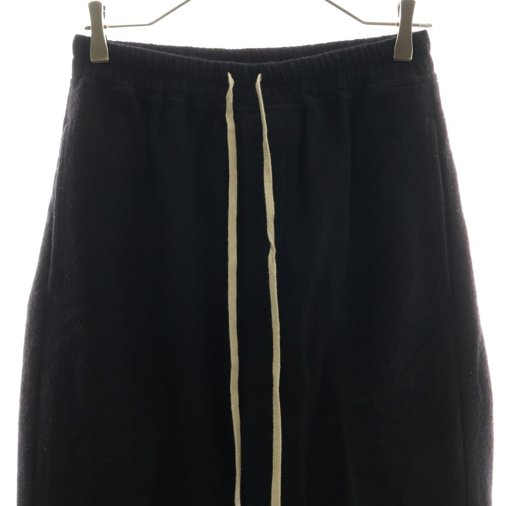 Rick Owens(リックオウエンス) 21AW クロップド ドローストリングロングパンツ ブラック RU02A5395-WCF
