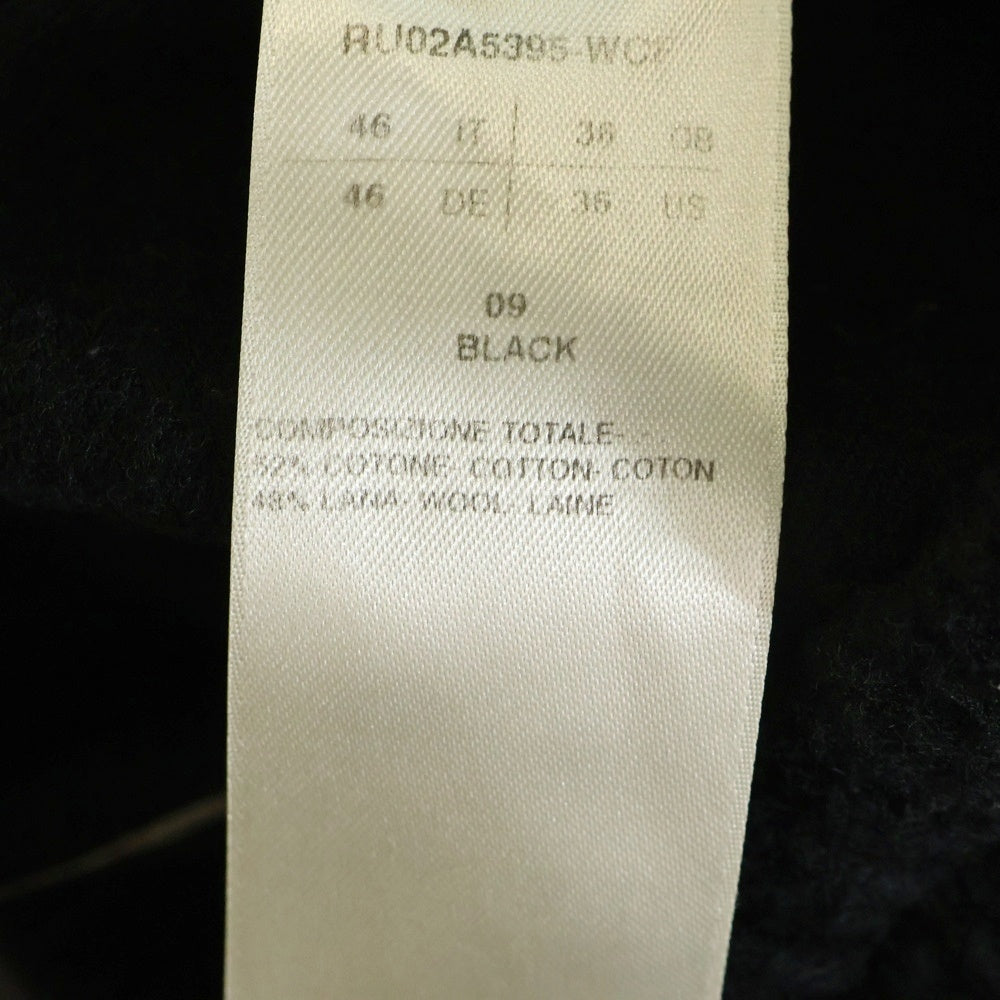 Rick Owens(リックオウエンス) 21AW クロップド ドローストリングロングパンツ ブラック RU02A5395-WCF