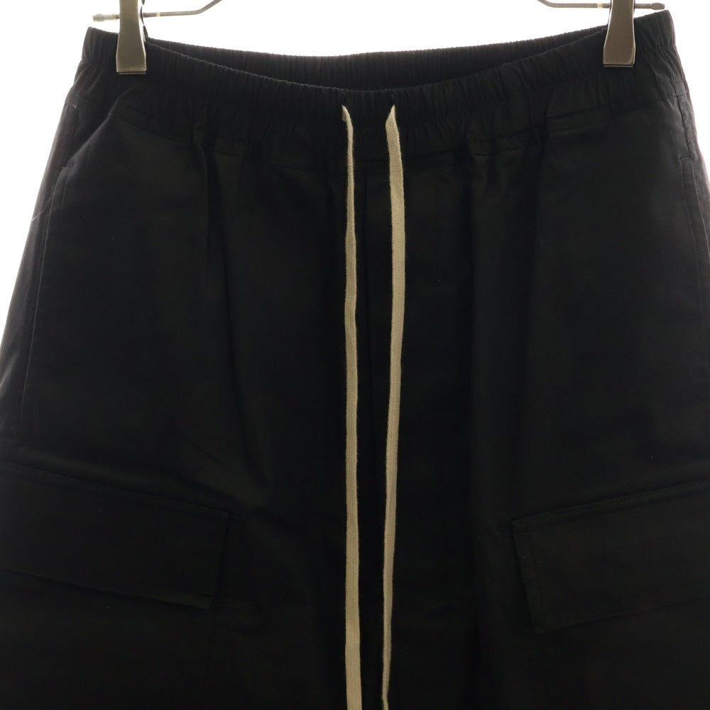 Rick Owens(リックオウエンス) 18SS DRAWSTRING CARGO PODS SHORT ドローストリング カーゴ ポッズ ハーフ ショート パンツ ブラック RU18S5389-TE