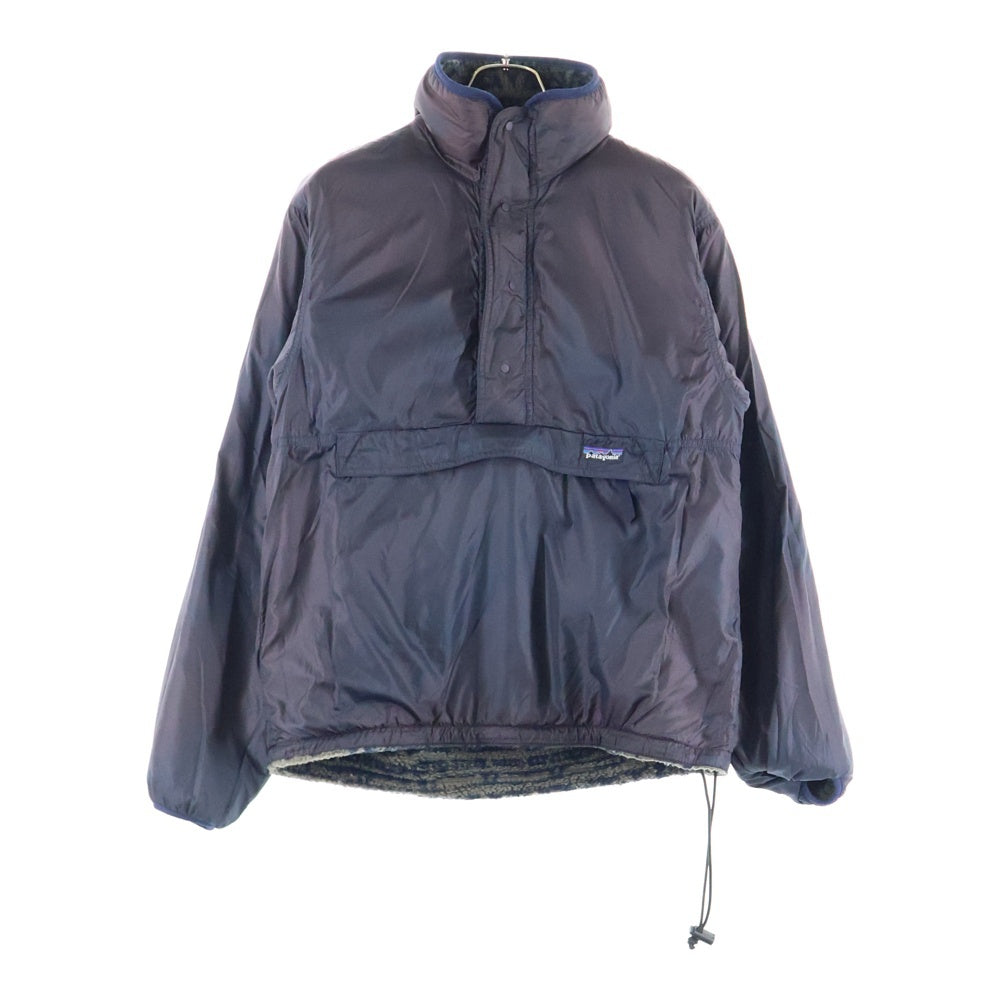 PATAGONIA(パタゴニア) 90S VINTAGE Glissade Pullover Sarasa ヴィンテージ グリーセード サラサ フリース リバーシブル ハーフジップ プルオーバー ジャケット ブラック 29361