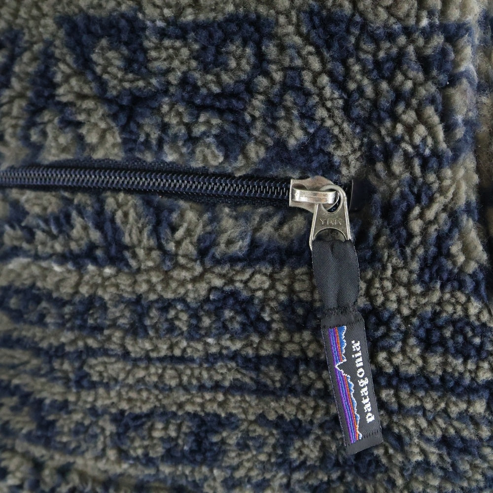 PATAGONIA(パタゴニア) 90S VINTAGE Glissade Pullover Sarasa ヴィンテージ グリーセード サラサ フリース リバーシブル ハーフジップ プルオーバー ジャケット ブラック 29361