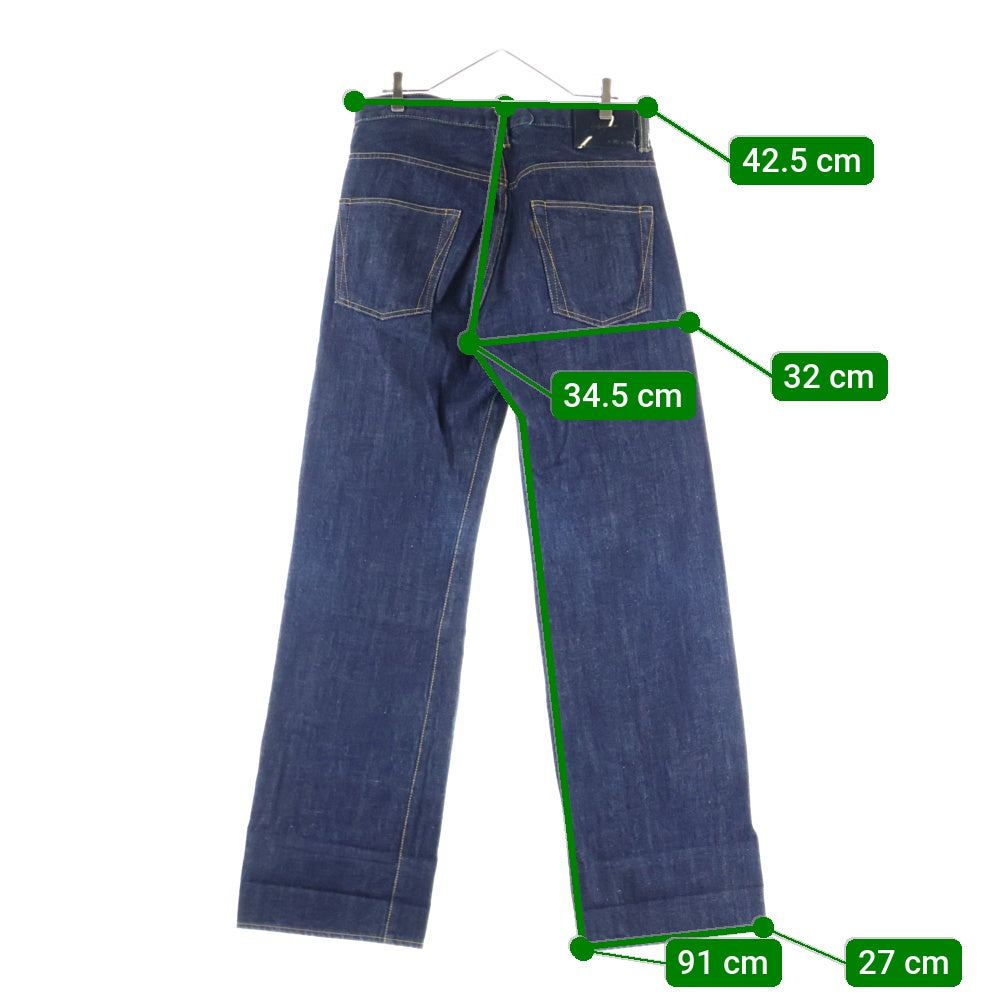 Yohji Yamamoto POUR HOMME(ヨウジヤマモト プールオム) 94SS ワイド デニム パンツ インディゴ HE-T26-002