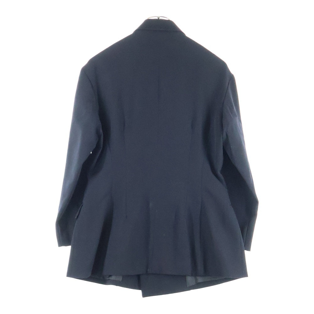 Yohji Yamamoto FEMME(ヨウジヤマモトファム) 92AW ウールギャバジン ダブルブレスレット テーラードジャケット ブラック FS-J38-111