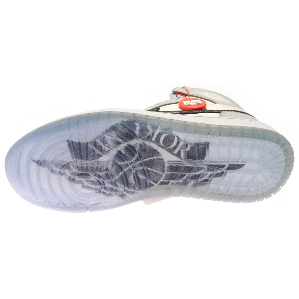 NIKE(ナイキ) ×DIOR AIR JORDAN 1 HIGH OG ディオール エアジョーダン1 ハイカットスニーカー ホワイト/グレー US8/26cm CN8607-002