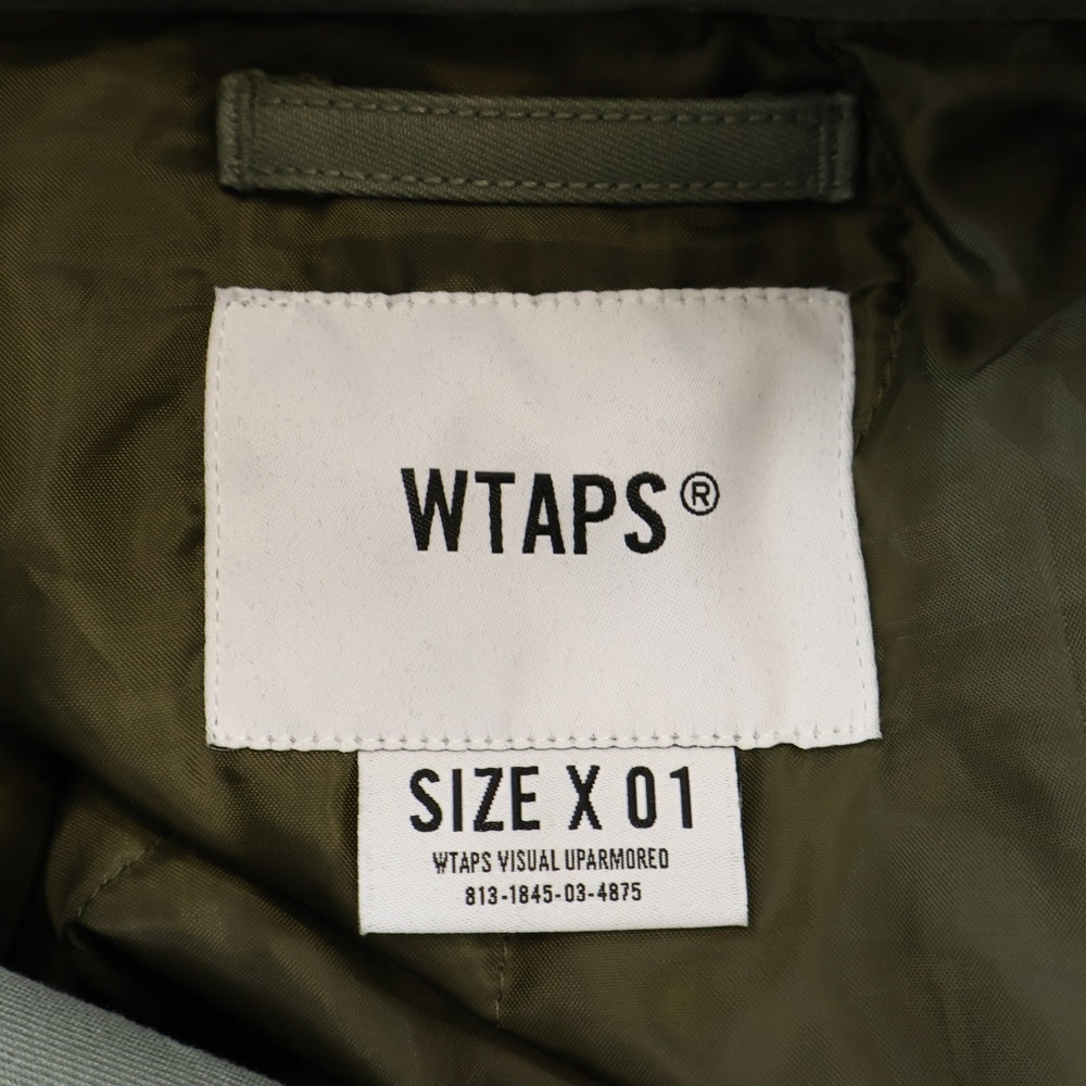 WTAPS(ダブルタップス) 20AW WSFM JACKET 裏地キルティング コットンツイル ミリタリー 中綿ジャケット オリーブ 202WVDT-JKM01
