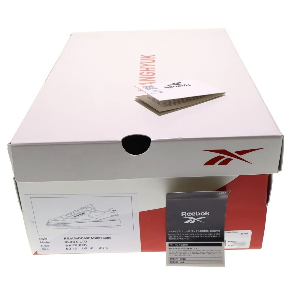 Reebok(リーボック) ×KANGHYUK CLAB C LTD カンヒョク クラブシー ローカットスニーカー ホワイト US10/28cm RMIA04DC99FAB0020300