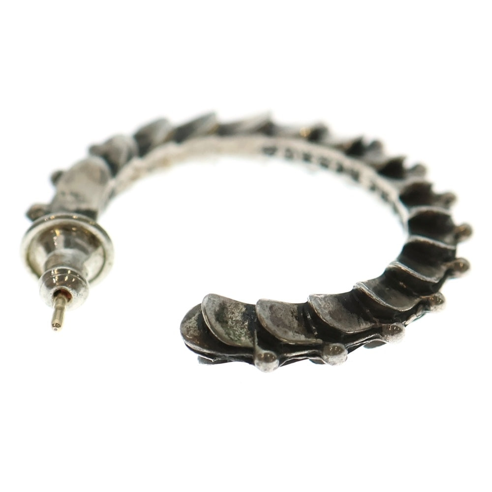 CHROME HEARTS(クロムハーツ) HOOP CRSSTAL クロステイルフープ ピアス シルバー