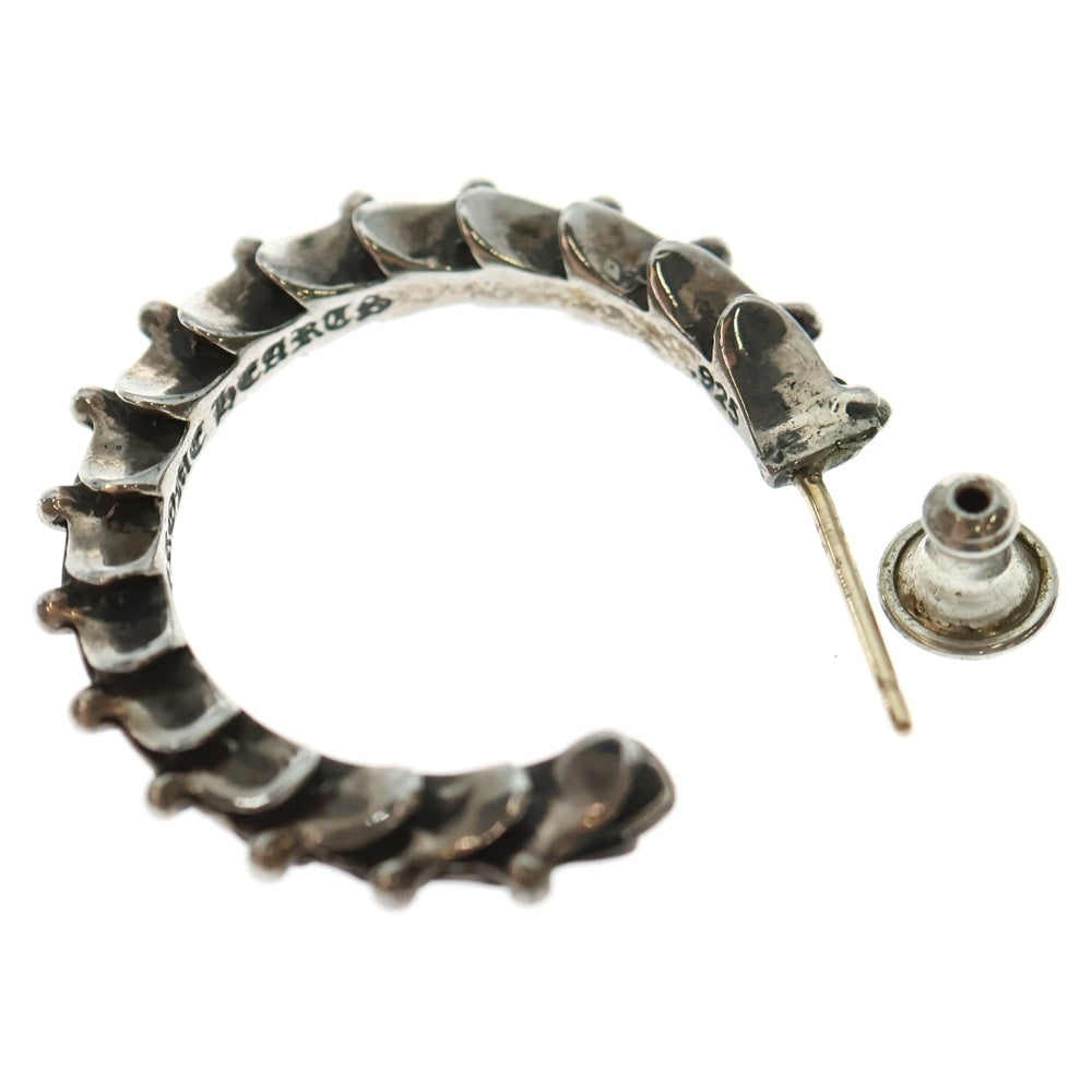 CHROME HEARTS(クロムハーツ) HOOP CRSSTAL クロステイルフープ ピアス シルバー