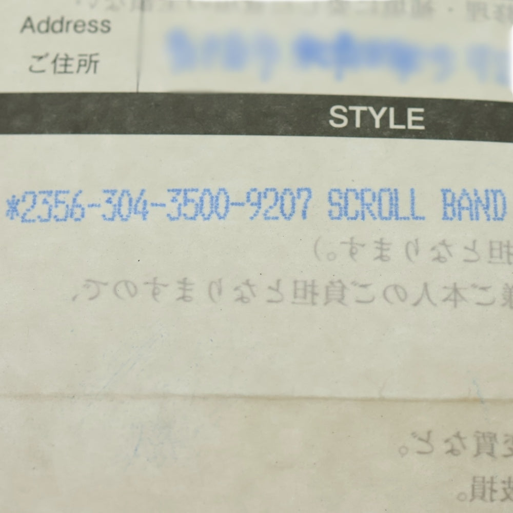 CHROME HEARTS(クロムハーツ) SCRL BAND スクロールバンド リング シルバー BCA351