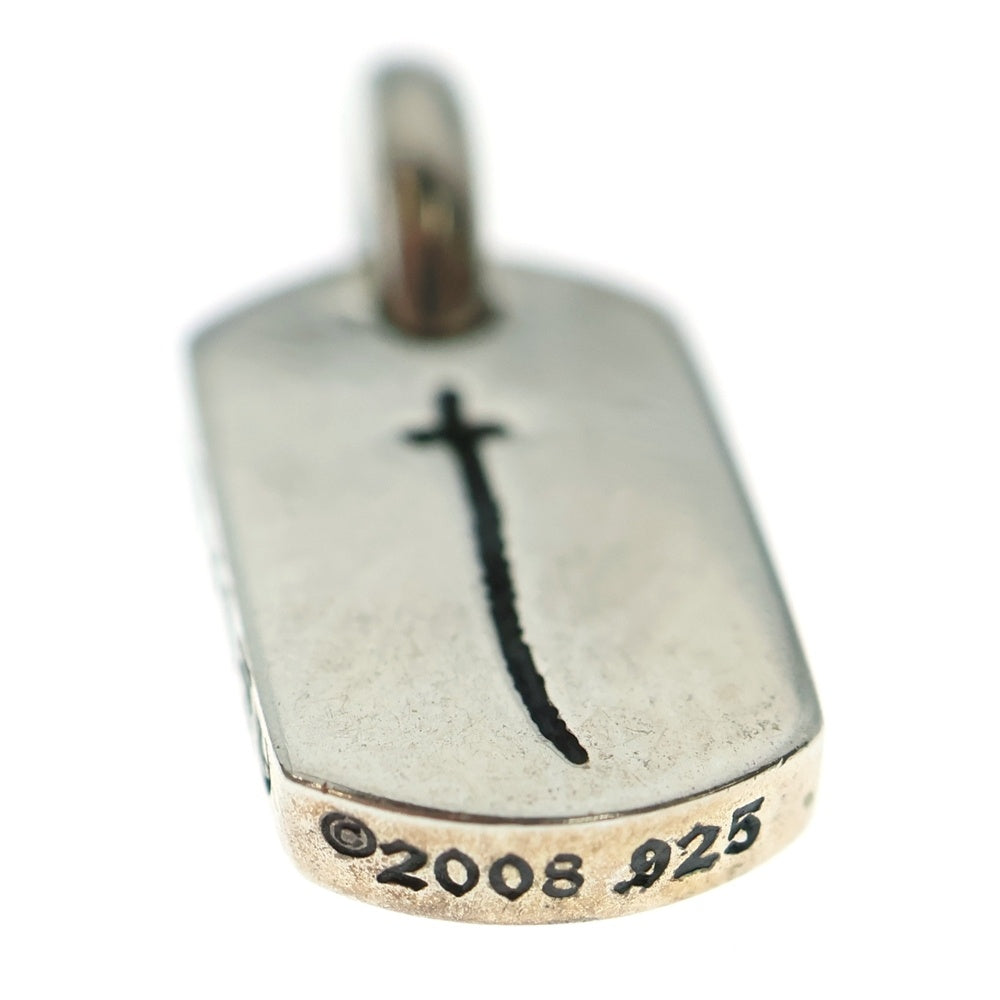 CHROME HEARTS(クロムハーツ) D/T TNY RS CRS/タイニードッグタグRSクロス チャーム ネックレストップ シルバー