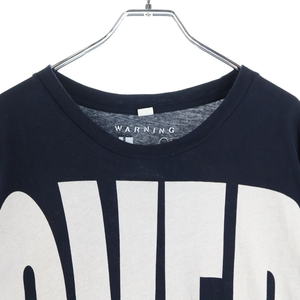 DIESEL(ディーゼル) 両面ビッグ プリント クルーネック 半袖Tシャツ カットソー ブラック