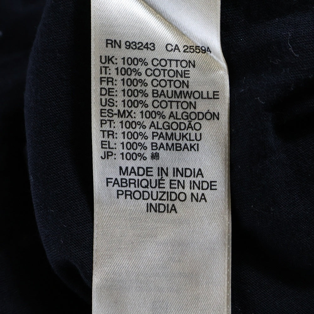 DIESEL(ディーゼル) 両面ビッグ プリント クルーネック 半袖Tシャツ カットソー ブラック