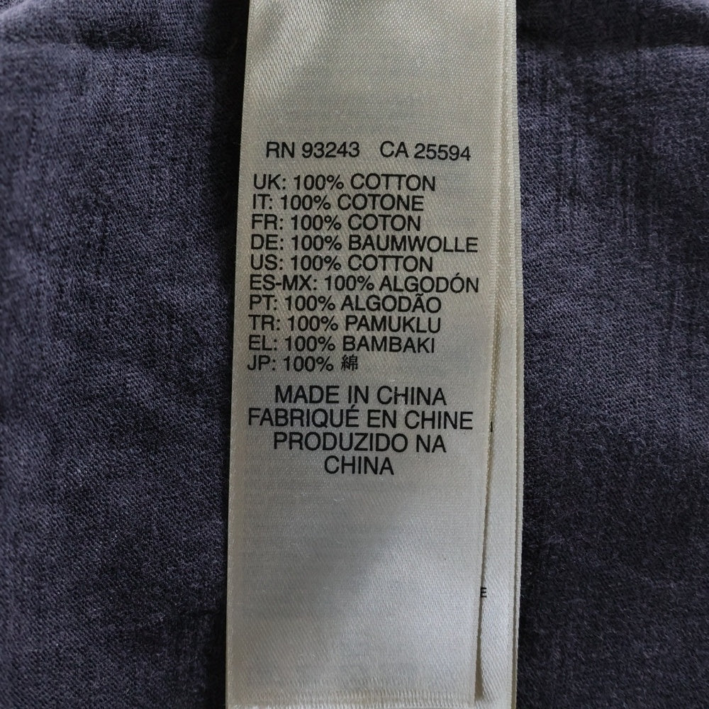 DIESEL(ディーゼル) ダメージ加工グラフィックプリント クルーネック 半袖Tカットソー チャコールグレー