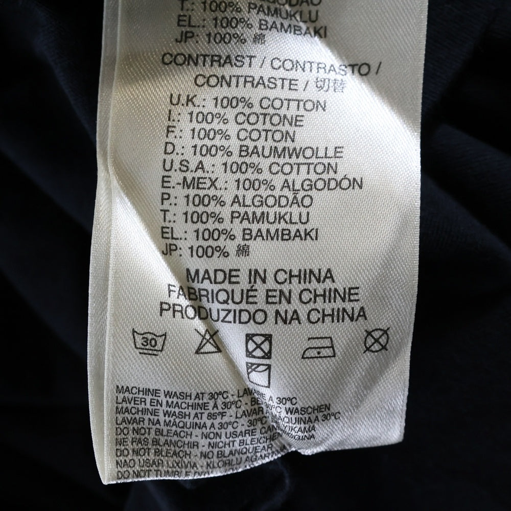 55DSL(フィフティファイブディーゼル) パッチワーク クルーネック半袖Tカットソー ホワイト/ブラック