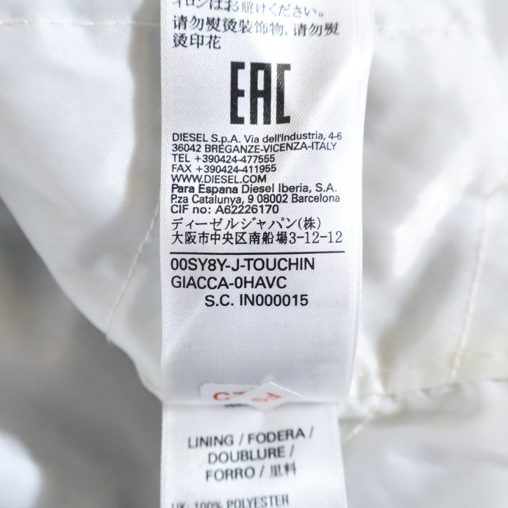 DIESEL(ディーゼル) 多重ジップデザイン モッズコート カーキ