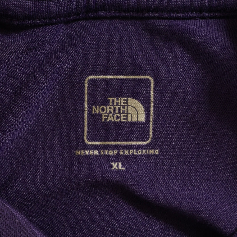 THE NORTH FACE(ザノースフェイス) ロゴプリント クルーネック 半袖Tシャツカットソー パープル NT31506Z