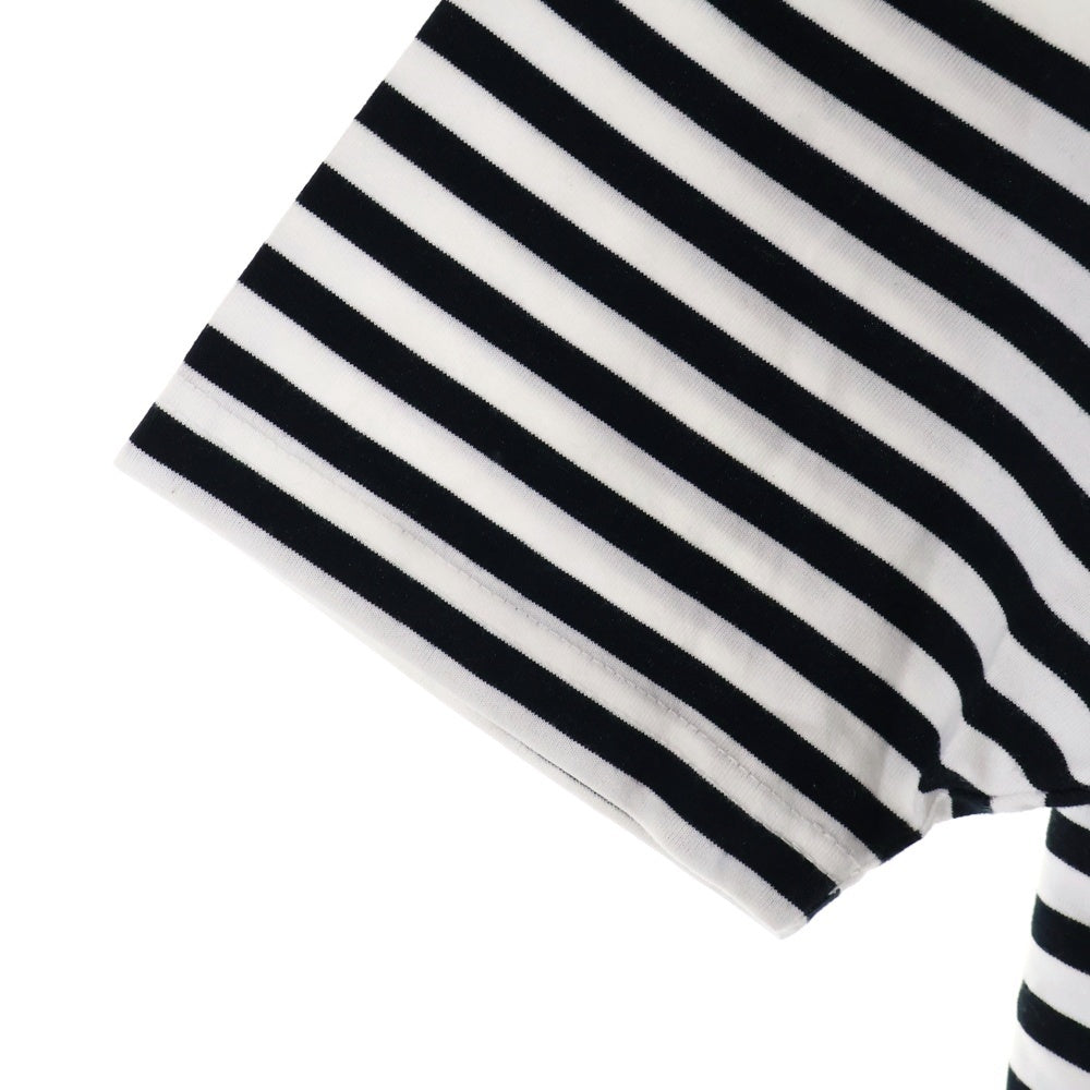 THE NORTH FACE(ザノースフェイス) セオアルファ ボーダー クルーネック 半袖Tシャツカットソー ホワイト