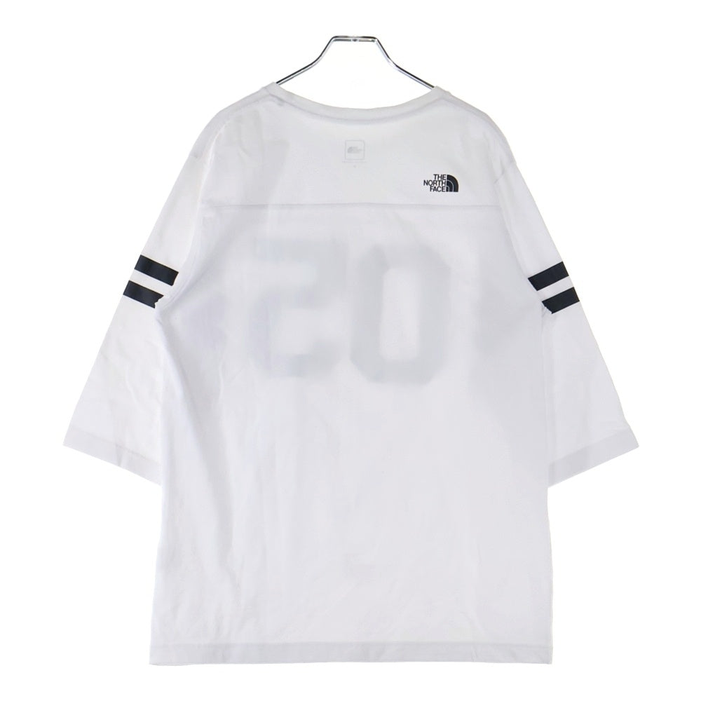 THE NORTH FACE(ザノースフェイス) Discovered 3/4 Tee Tシャツ カットソー 七分袖 ディスカバード ナンバリング プリント クルーネック Tシャツ カットソー ホワイト NT31644