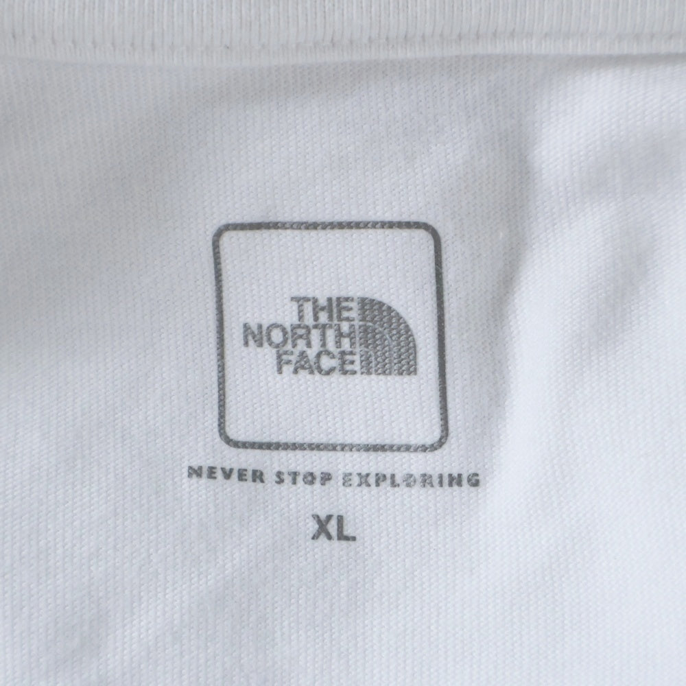THE NORTH FACE(ザノースフェイス) Discovered 3/4 Tee Tシャツ カットソー 七分袖 ディスカバード ナンバリング プリント クルーネック Tシャツ カットソー ホワイト NT31644